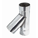 Тройник одностенный дымоходный 135 градусов D-160 мм из нержавеющей стали Прок с доставкой в NAME