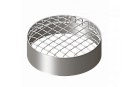 Оголовок воздух. горизонт. D80 (сталь, сетка)